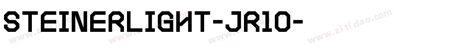 SteinerLight-JR1o字体转换