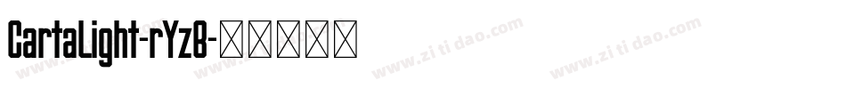 CartaLight-rYzB字体转换