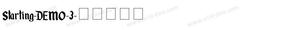 Starting-DEMO-3字体转换