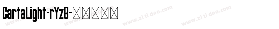 CartaLight-rYzB字体转换