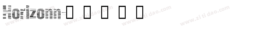 Horizonn字体转换