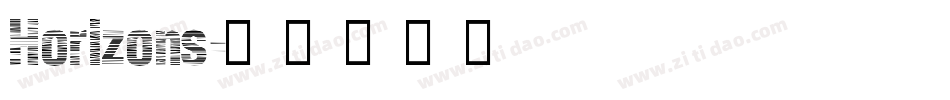 Horizons字体转换
