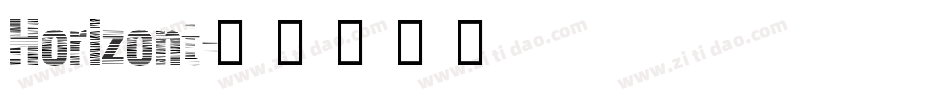 Horizont字体转换