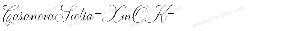 CasanovaScotia-Xm0K字体转换