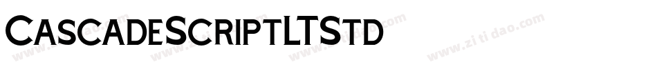 CascadeScriptLTStd字体转换
