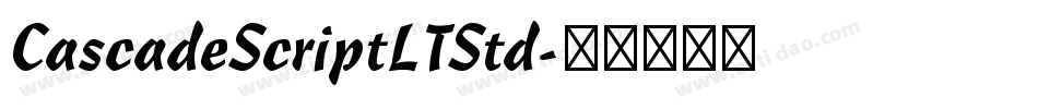 CascadeScriptLTStd字体转换