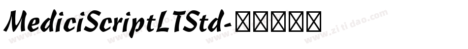 MediciScriptLTStd字体转换