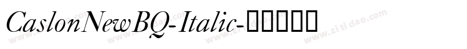CaslonNewBQ-Italic字体转换