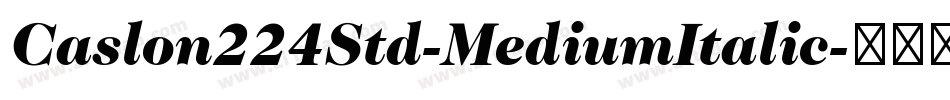 Caslon224Std-MediumItalic字体转换