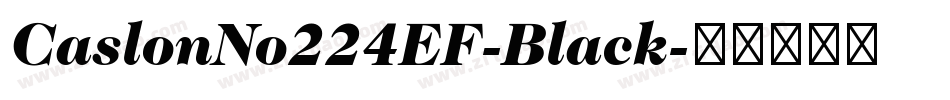 CaslonNo224EF-Black字体转换
