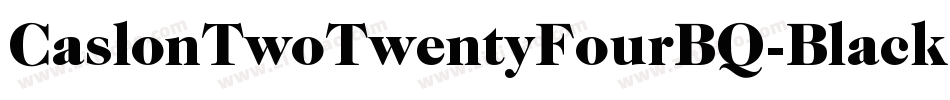 CaslonTwoTwentyFourBQ-Black字体转换