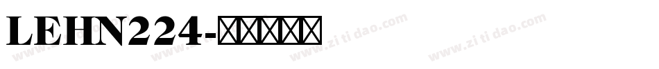 LEHN224字体转换