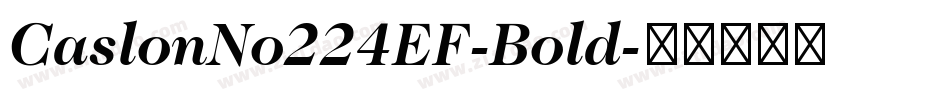 CaslonNo224EF-Bold字体转换