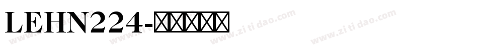 LEHN224字体转换