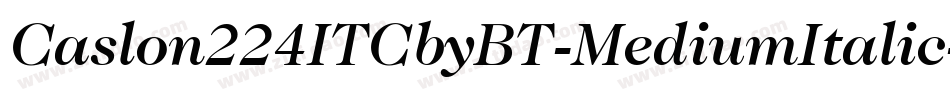 Caslon224ITCbyBT-MediumItalic字体转换