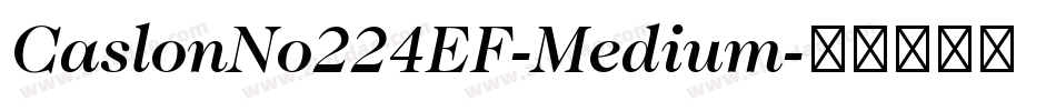 CaslonNo224EF-Medium字体转换
