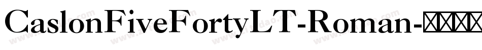 CaslonFiveFortyLT-Roman字体转换