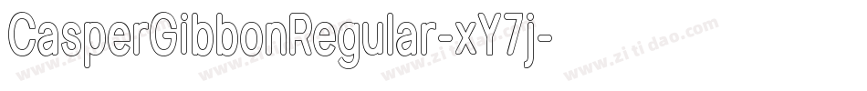 CasperGibbonRegular-xY7j字体转换