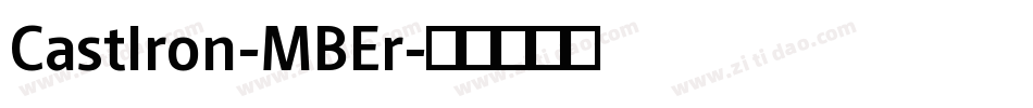 CastIron-MBEr字体转换