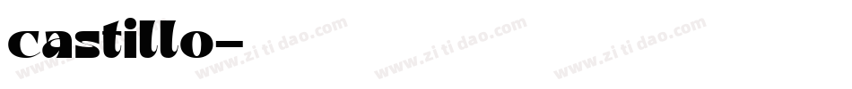 castillo字体转换