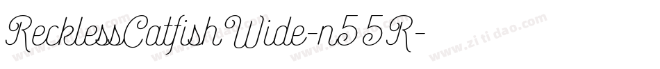 RecklessCatfishWide-n55R字体转换