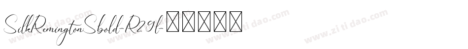 SilkRemingtonSbold-R29l字体转换 SilkRemingtonSbold-R29l字体转换