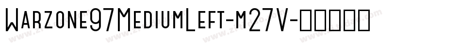 Warzone97MediumLeft-m27V字体转换