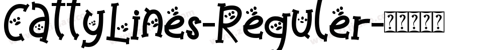 CattyLines-Reguler字体转换