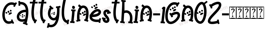 Cattylinesthin-1GnOZ字体转换