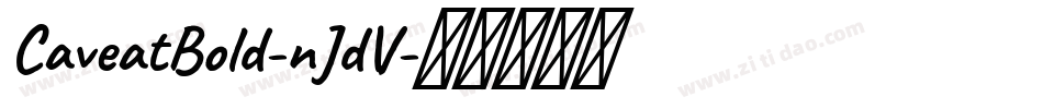 CaveatBold-nJdV字体转换