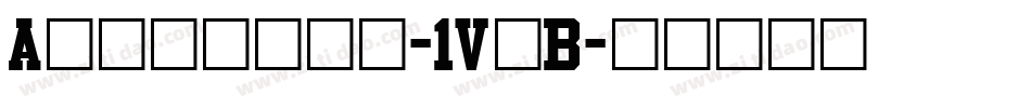 Athletic-1VmB字体转换