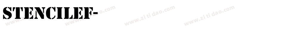 StencilEF字体转换