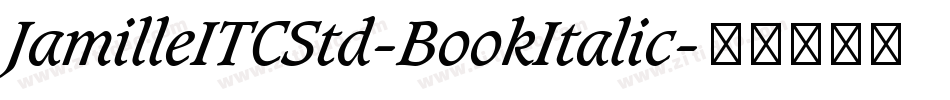 JamilleITCStd-BookItalic字体转换