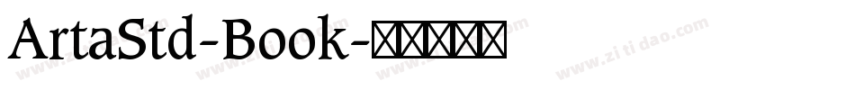 ArtaStd-Book字体转换