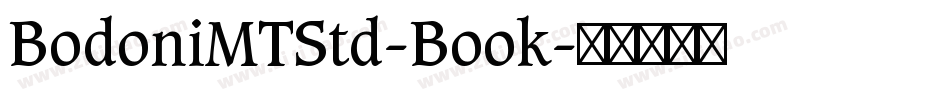 BodoniMTStd-Book字体转换