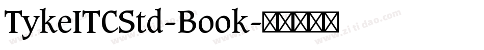 TykeITCStd-Book字体转换