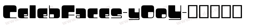 CelebFaces-y0oY字体转换