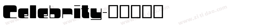Celebrity字体转换