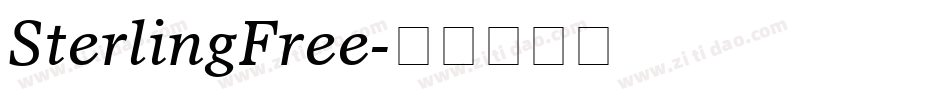 SterlingFree字体转换