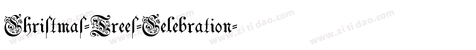 Christmas-Trees-Celebration字体转换
