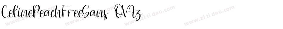 CelinePeachFreeSans-OVAz6字体转换