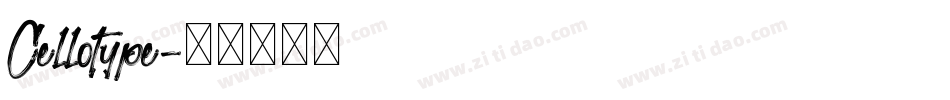 Cellotype字体转换