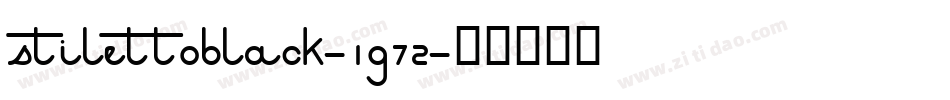 StilettoBlack-1G72字体转换