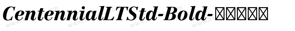 CentennialLTStd-Bold字体转换