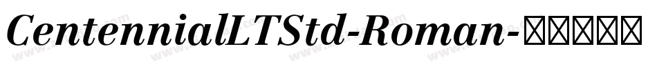 CentennialLTStd-Roman字体转换