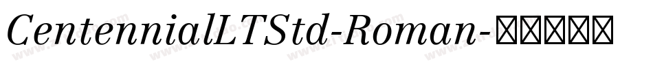 CentennialLTStd-Roman字体转换