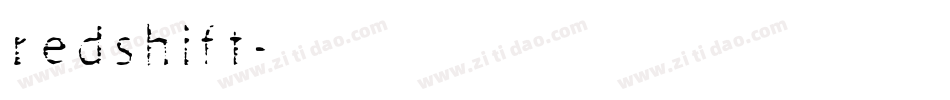 redshift字体转换