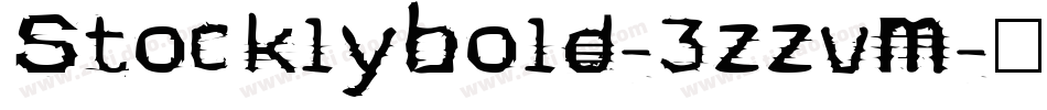 StocklyBold-3zzvM字体转换