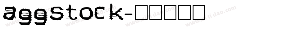 aggstock字体转换