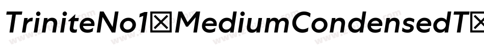 TriniteNo1-MediumCondensedT字体转换